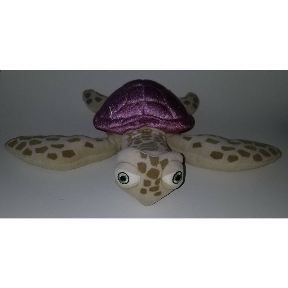 CRUSH Sea Turtle Finding Nemo Dory 12" Plush Disney Parks Purple Shell fading?